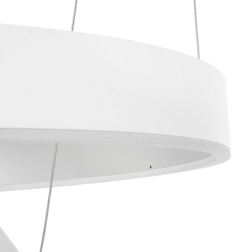 kelvo® VENOM KLV-101-0197-V2 Κρεμαστό Φωτιστικό Οροφής LED 75W 7500lm 120° AC 220-240V IP20 Ρυθμιζόμενο Λευκό CCT με Χειριστήριο από 2700K έως 6000K Dimmable – Lumileds SMD Chip – Λευκό Ματ – Μ60 x Π60 x Υ40cm – 3 Χρόνια Εγγύηση