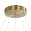 kelvo® VENOM KLV-101-0198 Κρεμαστό Φωτιστικό Οροφής LED 75W 7500lm 120° AC 220-240V IP20 Ρυθμιζόμενο Λευκό CCT με Χειριστήριο από 2700K έως 6000K Dimmable – Lumileds SMD Chip – Χρυσό Πλατίνα – Μ60 x Π60 x Υ40cm – 3 Χρόνια Εγγύηση