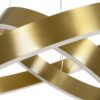 kelvo® VENOM KLV-101-0198-V2 Κρεμαστό Φωτιστικό Οροφής LED 75W 7500lm 120° AC 220-240V IP20 Ρυθμιζόμενο Λευκό CCT με Χειριστήριο από 2700K έως 6000K Dimmable – Lumileds SMD Chip – Χρυσό Πλατίνα – Μ60 x Π60 x Υ40cm – 3 Χρόνια Εγγύηση