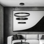 kelvo® VENOM KLV-101-0199 Κρεμαστό Φωτιστικό Οροφής LED 120W 12000lm 120° AC 220-240V IP20 Ρυθμιζόμενο Λευκό CCT με Χειριστήριο από 2700K έως 6000K Dimmable – Lumileds SMD Chip – Μαύρο Ματ – Μ80 x Π80 x Υ80cm – 3 Χρόνια Εγγύηση