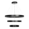 kelvo® VENOM KLV-101-0199 Κρεμαστό Φωτιστικό Οροφής LED 120W 12000lm 120° AC 220-240V IP20 Ρυθμιζόμενο Λευκό CCT με Χειριστήριο από 2700K έως 6000K Dimmable – Lumileds SMD Chip – Μαύρο Ματ – Μ80 x Π80 x Υ80cm – 3 Χρόνια Εγγύηση