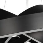 kelvo® VENOM KLV-101-0199 Κρεμαστό Φωτιστικό Οροφής LED 120W 12000lm 120° AC 220-240V IP20 Ρυθμιζόμενο Λευκό CCT με Χειριστήριο από 2700K έως 6000K Dimmable – Lumileds SMD Chip – Μαύρο Ματ – Μ80 x Π80 x Υ80cm – 3 Χρόνια Εγγύηση