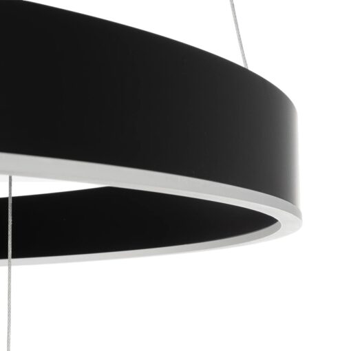 kelvo® VENOM KLV-101-0199 Κρεμαστό Φωτιστικό Οροφής LED 120W 12000lm 120° AC 220-240V IP20 Ρυθμιζόμενο Λευκό CCT με Χειριστήριο από 2700K έως 6000K Dimmable – Lumileds SMD Chip – Μαύρο Ματ – Μ80 x Π80 x Υ80cm – 3 Χρόνια Εγγύηση