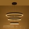 kelvo® VENOM KLV-101-0199 Κρεμαστό Φωτιστικό Οροφής LED 120W 12000lm 120° AC 220-240V IP20 Ρυθμιζόμενο Λευκό CCT με Χειριστήριο από 2700K έως 6000K Dimmable – Lumileds SMD Chip – Μαύρο Ματ – Μ80 x Π80 x Υ80cm – 3 Χρόνια Εγγύηση