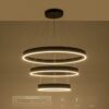 kelvo® VENOM KLV-101-0199 Κρεμαστό Φωτιστικό Οροφής LED 120W 12000lm 120° AC 220-240V IP20 Ρυθμιζόμενο Λευκό CCT με Χειριστήριο από 2700K έως 6000K Dimmable – Lumileds SMD Chip – Μαύρο Ματ – Μ80 x Π80 x Υ80cm – 3 Χρόνια Εγγύηση