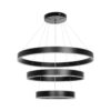 kelvo® VENOM KLV-101-0199-V2 Κρεμαστό Φωτιστικό Οροφής LED 120W 12000lm 120° AC 220-240V IP20 Ρυθμιζόμενο Λευκό CCT με Χειριστήριο από 2700K έως 6000K Dimmable – Lumileds SMD Chip – Μαύρο Ματ – Μ80 x Π80 x Υ80cm – 3 Χρόνια Εγγύηση