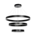 kelvo® VENOM KLV-101-0199-V2 Κρεμαστό Φωτιστικό Οροφής LED 120W 12000lm 120° AC 220-240V IP20 Ρυθμιζόμενο Λευκό CCT με Χειριστήριο από 2700K έως 6000K Dimmable – Lumileds SMD Chip – Μαύρο Ματ – Μ80 x Π80 x Υ80cm – 3 Χρόνια Εγγύηση