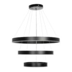 kelvo® VENOM KLV-101-0199-V2 Κρεμαστό Φωτιστικό Οροφής LED 120W 12000lm 120° AC 220-240V IP20 Ρυθμιζόμενο Λευκό CCT με Χειριστήριο από 2700K έως 6000K Dimmable – Lumileds SMD Chip – Μαύρο Ματ – Μ80 x Π80 x Υ80cm – 3 Χρόνια Εγγύηση