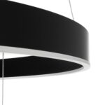 kelvo® VENOM KLV-101-0199-V2 Κρεμαστό Φωτιστικό Οροφής LED 120W 12000lm 120° AC 220-240V IP20 Ρυθμιζόμενο Λευκό CCT με Χειριστήριο από 2700K έως 6000K Dimmable – Lumileds SMD Chip – Μαύρο Ματ – Μ80 x Π80 x Υ80cm – 3 Χρόνια Εγγύηση