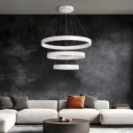 kelvo® VENOM KLV-101-0200 Κρεμαστό Φωτιστικό Οροφής LED 120W 12000lm 120° AC 220-240V IP20 Ρυθμιζόμενο Λευκό CCT με Χειριστήριο από 2700K έως 6000K Dimmable – Lumileds SMD Chip – Λευκό Ματ – Μ80 x Π80 x Υ80cm – 3 Χρόνια Εγγύηση