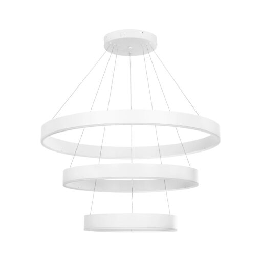 kelvo® VENOM KLV-101-0200 Κρεμαστό Φωτιστικό Οροφής LED 120W 12000lm 120° AC 220-240V IP20 Ρυθμιζόμενο Λευκό CCT με Χειριστήριο από 2700K έως 6000K Dimmable – Lumileds SMD Chip – Λευκό Ματ – Μ80 x Π80 x Υ80cm – 3 Χρόνια Εγγύηση