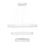 kelvo® VENOM KLV-101-0200 Κρεμαστό Φωτιστικό Οροφής LED 120W 12000lm 120° AC 220-240V IP20 Ρυθμιζόμενο Λευκό CCT με Χειριστήριο από 2700K έως 6000K Dimmable – Lumileds SMD Chip – Λευκό Ματ – Μ80 x Π80 x Υ80cm – 3 Χρόνια Εγγύηση