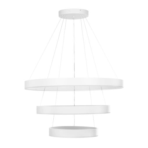 kelvo® VENOM KLV-101-0200 Κρεμαστό Φωτιστικό Οροφής LED 120W 12000lm 120° AC 220-240V IP20 Ρυθμιζόμενο Λευκό CCT με Χειριστήριο από 2700K έως 6000K Dimmable – Lumileds SMD Chip – Λευκό Ματ – Μ80 x Π80 x Υ80cm – 3 Χρόνια Εγγύηση