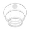 kelvo® VENOM KLV-101-0200 Κρεμαστό Φωτιστικό Οροφής LED 120W 12000lm 120° AC 220-240V IP20 Ρυθμιζόμενο Λευκό CCT με Χειριστήριο από 2700K έως 6000K Dimmable – Lumileds SMD Chip – Λευκό Ματ – Μ80 x Π80 x Υ80cm – 3 Χρόνια Εγγύηση