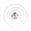 kelvo® VENOM KLV-101-0200 Κρεμαστό Φωτιστικό Οροφής LED 120W 12000lm 120° AC 220-240V IP20 Ρυθμιζόμενο Λευκό CCT με Χειριστήριο από 2700K έως 6000K Dimmable – Lumileds SMD Chip – Λευκό Ματ – Μ80 x Π80 x Υ80cm – 3 Χρόνια Εγγύηση