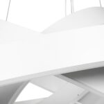 kelvo® VENOM KLV-101-0200-V2 Κρεμαστό Φωτιστικό Οροφής LED 120W 12000lm 120° AC 220-240V IP20 Ρυθμιζόμενο Λευκό CCT με Χειριστήριο από 2700K έως 6000K Dimmable – Lumileds SMD Chip – Λευκό Ματ – Μ80 x Π80 x Υ80cm – 3 Χρόνια Εγγύηση