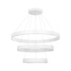 kelvo® VENOM KLV-101-0200-V2 Κρεμαστό Φωτιστικό Οροφής LED 120W 12000lm 120° AC 220-240V IP20 Ρυθμιζόμενο Λευκό CCT με Χειριστήριο από 2700K έως 6000K Dimmable – Lumileds SMD Chip – Λευκό Ματ – Μ80 x Π80 x Υ80cm – 3 Χρόνια Εγγύηση