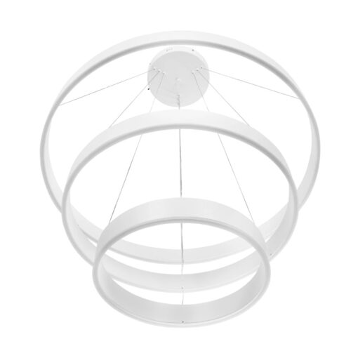 kelvo® VENOM KLV-101-0200-V2 Κρεμαστό Φωτιστικό Οροφής LED 120W 12000lm 120° AC 220-240V IP20 Ρυθμιζόμενο Λευκό CCT με Χειριστήριο από 2700K έως 6000K Dimmable – Lumileds SMD Chip – Λευκό Ματ – Μ80 x Π80 x Υ80cm – 3 Χρόνια Εγγύηση