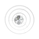 kelvo® VENOM KLV-101-0200-V2 Κρεμαστό Φωτιστικό Οροφής LED 120W 12000lm 120° AC 220-240V IP20 Ρυθμιζόμενο Λευκό CCT με Χειριστήριο από 2700K έως 6000K Dimmable – Lumileds SMD Chip – Λευκό Ματ – Μ80 x Π80 x Υ80cm – 3 Χρόνια Εγγύηση
