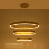 kelvo® VENOM KLV-101-0201 Κρεμαστό Φωτιστικό Οροφής LED 120W 12000lm 120° AC 220-240V IP20 Ρυθμιζόμενο Λευκό CCT με Χειριστήριο από 2700K έως 6000K Dimmable – Lumileds SMD Chip – Χρυσό Πλατίνα – Μ80 x Π80 x Υ80cm – 3 Χρόνια Εγγύηση