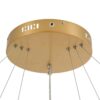 kelvo® VENOM KLV-101-0201 Κρεμαστό Φωτιστικό Οροφής LED 120W 12000lm 120° AC 220-240V IP20 Ρυθμιζόμενο Λευκό CCT με Χειριστήριο από 2700K έως 6000K Dimmable – Lumileds SMD Chip – Χρυσό Πλατίνα – Μ80 x Π80 x Υ80cm – 3 Χρόνια Εγγύηση