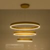 kelvo® VENOM KLV-101-0201-V2 Κρεμαστό Φωτιστικό Οροφής LED 120W 12000lm 120° AC 220-240V IP20 Ρυθμιζόμενο Λευκό CCT με Χειριστήριο από 2700K έως 6000K Dimmable – Lumileds SMD Chip – Χρυσό Πλατίνα – Μ80 x Π80 x Υ80cm – 3 Χρόνια Εγγύηση