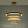 kelvo® VENOM KLV-101-0201-V2 Κρεμαστό Φωτιστικό Οροφής LED 120W 12000lm 120° AC 220-240V IP20 Ρυθμιζόμενο Λευκό CCT με Χειριστήριο από 2700K έως 6000K Dimmable – Lumileds SMD Chip – Χρυσό Πλατίνα – Μ80 x Π80 x Υ80cm – 3 Χρόνια Εγγύηση