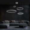 kelvo® VENOM KLV-101-0203 Κρεμαστό Φωτιστικό Οροφής LED 150W 15000lm 120° AC 220-240V IP20 Ρυθμιζόμενο Λευκό CCT με Χειριστήριο από 2700K έως 6000K Dimmable – Lumileds SMD Chip – Λευκό Ματ – Μ150 x Π90 x Υ60cm – 3 Χρόνια Εγγύηση