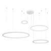 kelvo® VENOM KLV-101-0203 Κρεμαστό Φωτιστικό Οροφής LED 150W 15000lm 120° AC 220-240V IP20 Ρυθμιζόμενο Λευκό CCT με Χειριστήριο από 2700K έως 6000K Dimmable – Lumileds SMD Chip – Λευκό Ματ – Μ150 x Π90 x Υ60cm – 3 Χρόνια Εγγύηση