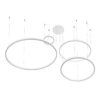 kelvo® VENOM KLV-101-0203 Κρεμαστό Φωτιστικό Οροφής LED 150W 15000lm 120° AC 220-240V IP20 Ρυθμιζόμενο Λευκό CCT με Χειριστήριο από 2700K έως 6000K Dimmable – Lumileds SMD Chip – Λευκό Ματ – Μ150 x Π90 x Υ60cm – 3 Χρόνια Εγγύηση