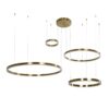 kelvo® VENOM KLV-101-0204 Κρεμαστό Φωτιστικό Οροφής LED 150W 15000lm 120° AC 220-240V IP20 Ρυθμιζόμενο Λευκό CCT με Χειριστήριο από 2700K έως 6000K Dimmable – Lumileds SMD Chip – Χρυσό Πλατίνα – Μ150 x Π90 x Υ60cm – 3 Χρόνια Εγγύηση