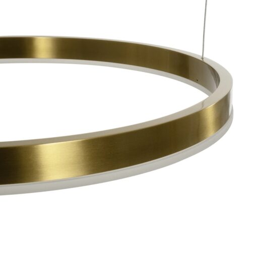 kelvo® VENOM KLV-101-0204 Κρεμαστό Φωτιστικό Οροφής LED 150W 15000lm 120° AC 220-240V IP20 Ρυθμιζόμενο Λευκό CCT με Χειριστήριο από 2700K έως 6000K Dimmable – Lumileds SMD Chip – Χρυσό Πλατίνα – Μ150 x Π90 x Υ60cm – 3 Χρόνια Εγγύηση