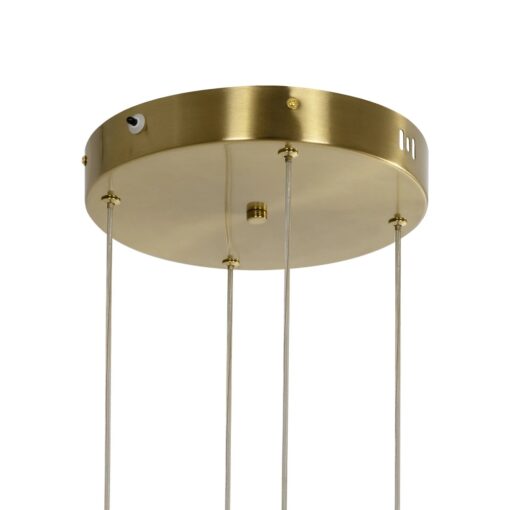 kelvo® VENOM KLV-101-0204 Κρεμαστό Φωτιστικό Οροφής LED 150W 15000lm 120° AC 220-240V IP20 Ρυθμιζόμενο Λευκό CCT με Χειριστήριο από 2700K έως 6000K Dimmable – Lumileds SMD Chip – Χρυσό Πλατίνα – Μ150 x Π90 x Υ60cm – 3 Χρόνια Εγγύηση