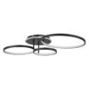 kelvo® NEMESIS KLV-101-0205 Φωτιστικό Οροφής LED 98W 9800lm 360° AC 220-240V IP20 Ρυθμιζόμενο Λευκό CCT με Χειριστήριο από 2700K έως 6000K Dimmable – Lumileds SMD Chip – Μαύρο Ματ – Μ89 x Π60 x Υ19cm – 3 Χρόνια Εγγύηση