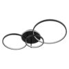 kelvo® NEMESIS KLV-101-0205 Φωτιστικό Οροφής LED 98W 9800lm 360° AC 220-240V IP20 Ρυθμιζόμενο Λευκό CCT με Χειριστήριο από 2700K έως 6000K Dimmable – Lumileds SMD Chip – Μαύρο Ματ – Μ89 x Π60 x Υ19cm – 3 Χρόνια Εγγύηση