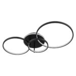 kelvo® NEMESIS KLV-101-0205 Φωτιστικό Οροφής LED 98W 9800lm 360° AC 220-240V IP20 Ρυθμιζόμενο Λευκό CCT με Χειριστήριο από 2700K έως 6000K Dimmable – Lumileds SMD Chip – Μαύρο Ματ – Μ89 x Π60 x Υ19cm – 3 Χρόνια Εγγύηση