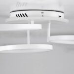 kelvo® NEMESIS KLV-101-0206 Φωτιστικό Οροφής LED 98W 9800lm 360° AC 220-240V IP20 Ρυθμιζόμενο Λευκό CCT με Χειριστήριο από 2700K έως 6000K Dimmable – Lumileds SMD Chip – Λευκό Ματ – Μ89 x Π60 x Υ19cm – 3 Χρόνια Εγγύηση