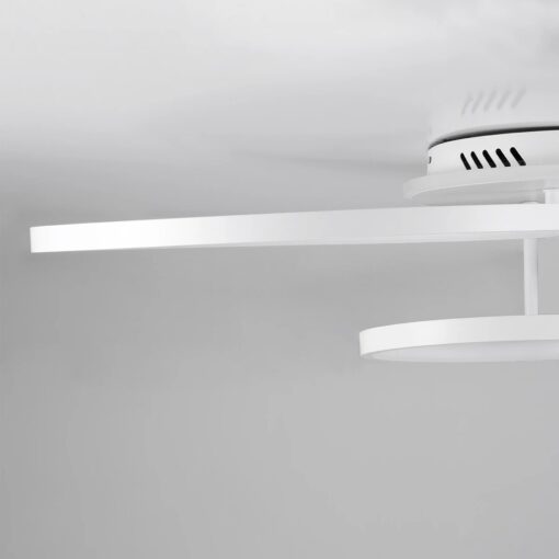 kelvo® NEMESIS KLV-101-0206 Φωτιστικό Οροφής LED 98W 9800lm 360° AC 220-240V IP20 Ρυθμιζόμενο Λευκό CCT με Χειριστήριο από 2700K έως 6000K Dimmable – Lumileds SMD Chip – Λευκό Ματ – Μ89 x Π60 x Υ19cm – 3 Χρόνια Εγγύηση