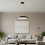 kelvo® NEMESIS KLV-101-0208 Κρεμαστό Φωτιστικό Οροφής LED 45W 4500lm 180° AC 220-240V IP20 Ρυθμιζόμενο Λευκό CCT με Χειριστήριο από 2700K έως 6000K Dimmable – Lumileds SMD Chip – Μαύρο Ματ – Μ60 x Π60 x Υ4cm – 3 Χρόνια Εγγύηση