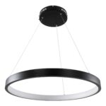 kelvo® NEMESIS KLV-101-0208 Κρεμαστό Φωτιστικό Οροφής LED 45W 4500lm 180° AC 220-240V IP20 Ρυθμιζόμενο Λευκό CCT με Χειριστήριο από 2700K έως 6000K Dimmable – Lumileds SMD Chip – Μαύρο Ματ – Μ60 x Π60 x Υ4cm – 3 Χρόνια Εγγύηση