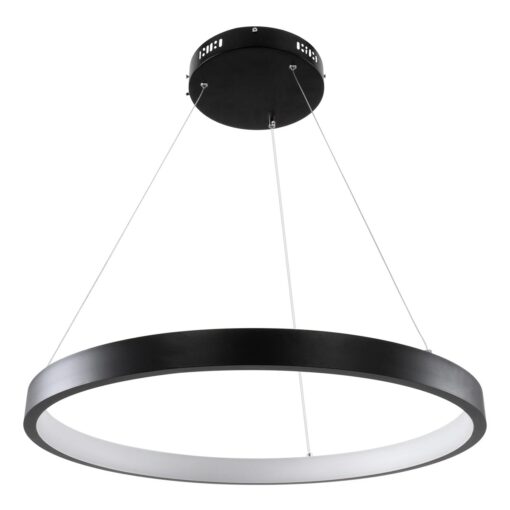 kelvo® NEMESIS KLV-101-0208 Κρεμαστό Φωτιστικό Οροφής LED 45W 4500lm 180° AC 220-240V IP20 Ρυθμιζόμενο Λευκό CCT με Χειριστήριο από 2700K έως 6000K Dimmable – Lumileds SMD Chip – Μαύρο Ματ – Μ60 x Π60 x Υ4cm – 3 Χρόνια Εγγύηση