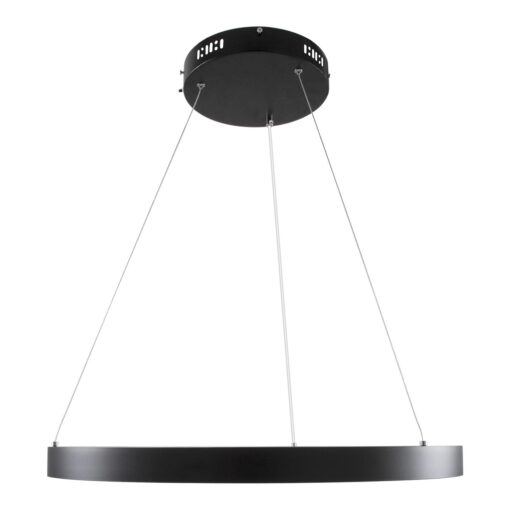 kelvo® NEMESIS KLV-101-0208 Κρεμαστό Φωτιστικό Οροφής LED 45W 4500lm 180° AC 220-240V IP20 Ρυθμιζόμενο Λευκό CCT με Χειριστήριο από 2700K έως 6000K Dimmable – Lumileds SMD Chip – Μαύρο Ματ – Μ60 x Π60 x Υ4cm – 3 Χρόνια Εγγύηση