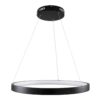 kelvo® NEMESIS KLV-101-0208 Κρεμαστό Φωτιστικό Οροφής LED 45W 4500lm 180° AC 220-240V IP20 Ρυθμιζόμενο Λευκό CCT με Χειριστήριο από 2700K έως 6000K Dimmable – Lumileds SMD Chip – Μαύρο Ματ – Μ60 x Π60 x Υ4cm – 3 Χρόνια Εγγύηση