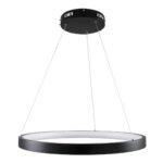 kelvo® NEMESIS KLV-101-0208 Κρεμαστό Φωτιστικό Οροφής LED 45W 4500lm 180° AC 220-240V IP20 Ρυθμιζόμενο Λευκό CCT με Χειριστήριο από 2700K έως 6000K Dimmable – Lumileds SMD Chip – Μαύρο Ματ – Μ60 x Π60 x Υ4cm – 3 Χρόνια Εγγύηση