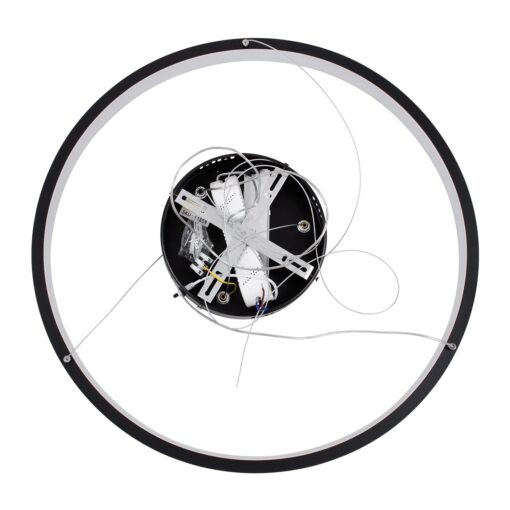 kelvo® NEMESIS KLV-101-0208 Κρεμαστό Φωτιστικό Οροφής LED 45W 4500lm 180° AC 220-240V IP20 Ρυθμιζόμενο Λευκό CCT με Χειριστήριο από 2700K έως 6000K Dimmable – Lumileds SMD Chip – Μαύρο Ματ – Μ60 x Π60 x Υ4cm – 3 Χρόνια Εγγύηση