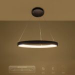 kelvo® NEMESIS KLV-101-0208 Κρεμαστό Φωτιστικό Οροφής LED 45W 4500lm 180° AC 220-240V IP20 Ρυθμιζόμενο Λευκό CCT με Χειριστήριο από 2700K έως 6000K Dimmable – Lumileds SMD Chip – Μαύρο Ματ – Μ60 x Π60 x Υ4cm – 3 Χρόνια Εγγύηση