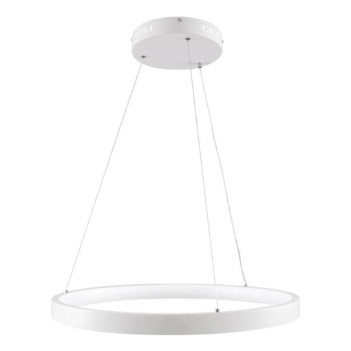 kelvo® NEMESIS KLV-101-0209 Κρεμαστό Φωτιστικό Οροφής LED 45W 4500lm 180° AC 220-240V IP20 Ρυθμιζόμενο Λευκό CCT με Χειριστήριο από 2700K έως 6000K Dimmable – Lumileds SMD Chip – Λευκό Ματ – Μ60 x Π60 x Υ4cm – 3 Χρόνια Εγγύηση