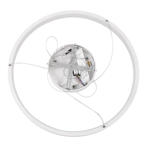 kelvo® NEMESIS KLV-101-0209 Κρεμαστό Φωτιστικό Οροφής LED 45W 4500lm 180° AC 220-240V IP20 Ρυθμιζόμενο Λευκό CCT με Χειριστήριο από 2700K έως 6000K Dimmable – Lumileds SMD Chip – Λευκό Ματ – Μ60 x Π60 x Υ4cm – 3 Χρόνια Εγγύηση