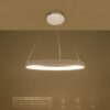 kelvo® NEMESIS KLV-101-0209 Κρεμαστό Φωτιστικό Οροφής LED 45W 4500lm 180° AC 220-240V IP20 Ρυθμιζόμενο Λευκό CCT με Χειριστήριο από 2700K έως 6000K Dimmable – Lumileds SMD Chip – Λευκό Ματ – Μ60 x Π60 x Υ4cm – 3 Χρόνια Εγγύηση