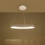kelvo® NEMESIS KLV-101-0209 Κρεμαστό Φωτιστικό Οροφής LED 45W 4500lm 180° AC 220-240V IP20 Ρυθμιζόμενο Λευκό CCT με Χειριστήριο από 2700K έως 6000K Dimmable – Lumileds SMD Chip – Λευκό Ματ – Μ60 x Π60 x Υ4cm – 3 Χρόνια Εγγύηση